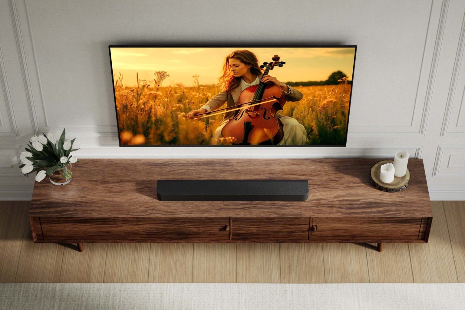SONY BRAVIA Theatre - מבט מקרוב על מערכת הסאונד החדשה בעיצוב מינימליסטי המשתלב בחלל המגורים.