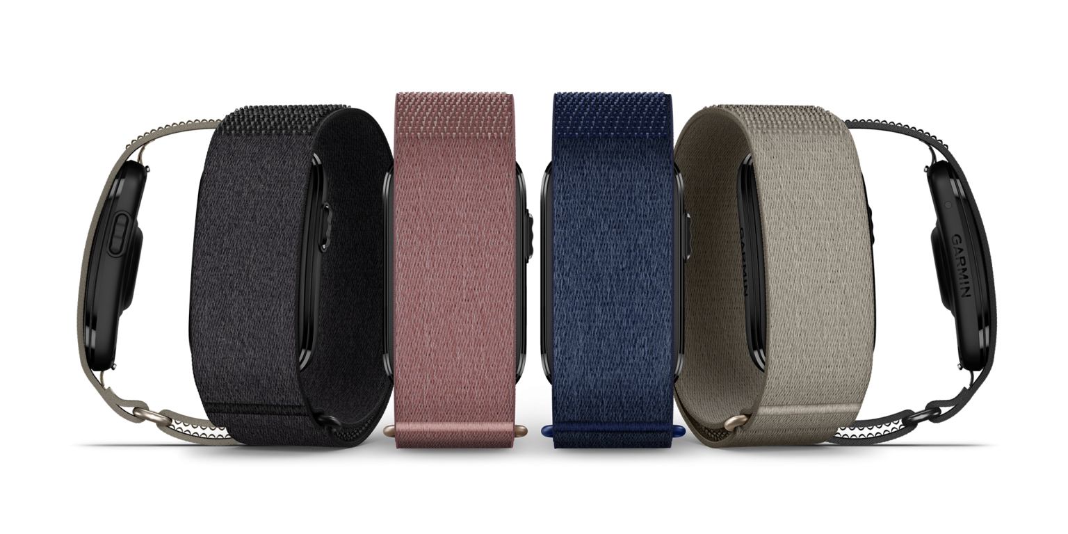 Garmin CIRQA - רצועות בד אלסטיות במגוון צבעים עבור הצמיד החכם